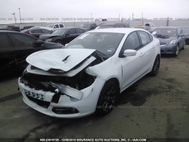 1C3CDFBB6FD278023 - 2015 DODGE DART SXT WHITE photo 2