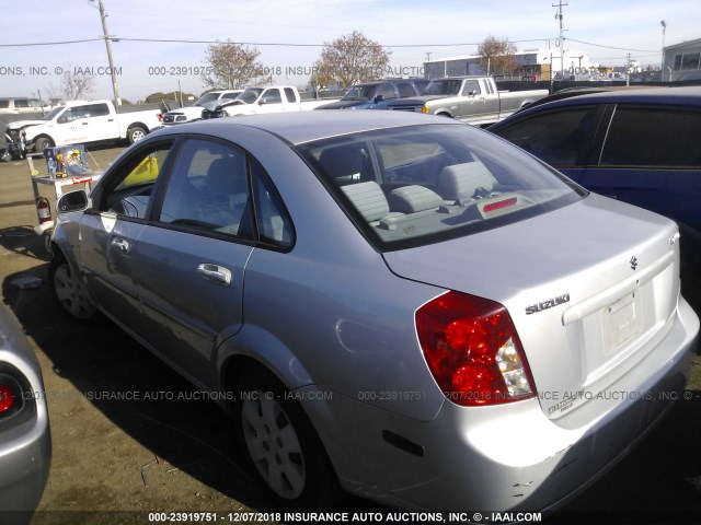 KL5JD56Z76K307762 - 2006 SUZUKI FORENZA SILVER photo 3