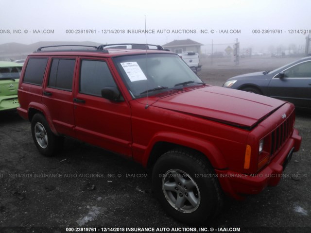 1J4FJ68S5WL107756 - 1998 JEEP CHEROKEE SPORT/CLASSIC RED photo 1