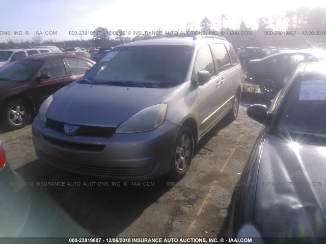 5TDZA23C84S039069 - 2004 TOYOTA SIENNA CE/LE SILVER photo 2