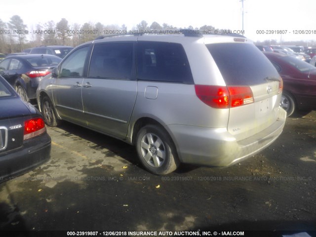 5TDZA23C84S039069 - 2004 TOYOTA SIENNA CE/LE SILVER photo 3