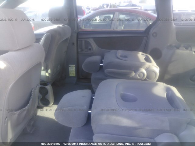 5TDZA23C84S039069 - 2004 TOYOTA SIENNA CE/LE SILVER photo 8