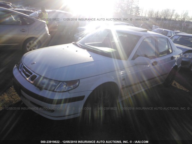 YS3EH48G813016415 - 2001 SAAB 9-5 AERO WHITE photo 2