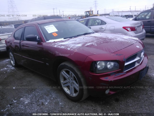 2B3KA43G06H301735 - 2006 DODGE CHARGER SE/SXT RED photo 1