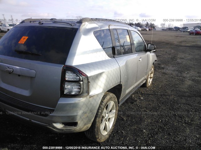 1C4NJDBB8FD272306 - 2015 JEEP COMPASS SPORT SILVER photo 4