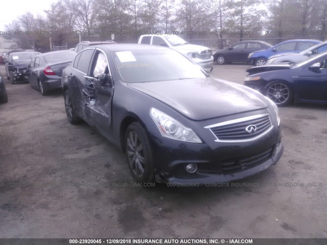 JN1CV6AR7CM670918 - 2012 INFINITI G37 BLACK photo 1