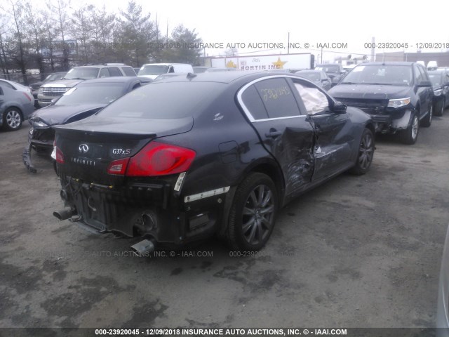 JN1CV6AR7CM670918 - 2012 INFINITI G37 BLACK photo 4