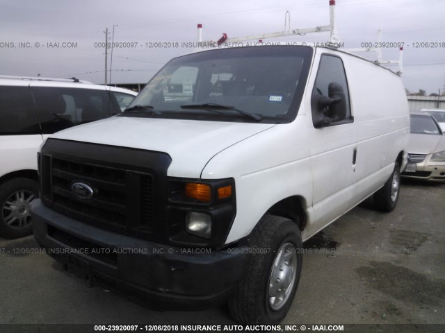 1FTNE2EL2BDB27334 - 2011 FORD ECONOLINE E250 VAN WHITE photo 2