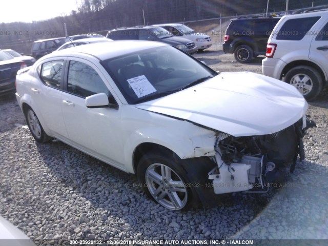 1B3CC5FB9AN114028 - 2010 DODGE AVENGER R/T WHITE photo 1