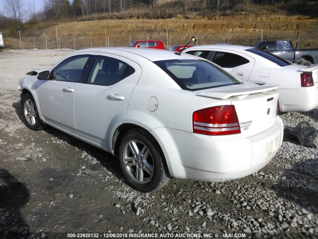 1B3CC5FB9AN114028 - 2010 DODGE AVENGER R/T WHITE photo 3