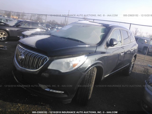 5GAKRBKDXEJ232957 - 2014 BUICK ENCLAVE BLACK photo 2