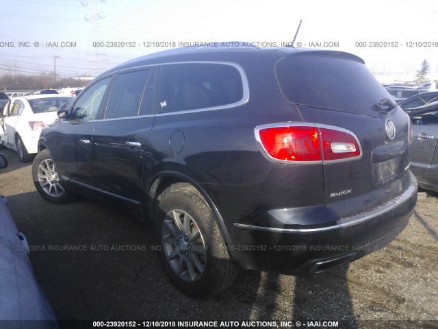 5GAKRBKDXEJ232957 - 2014 BUICK ENCLAVE BLACK photo 3