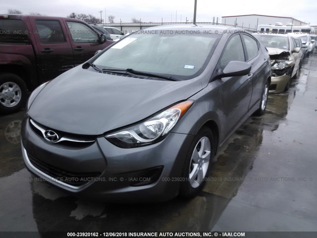 5NPDH4AE3DH232614 - 2013 HYUNDAI ELANTRA GLS/LIMITED GRAY photo 2