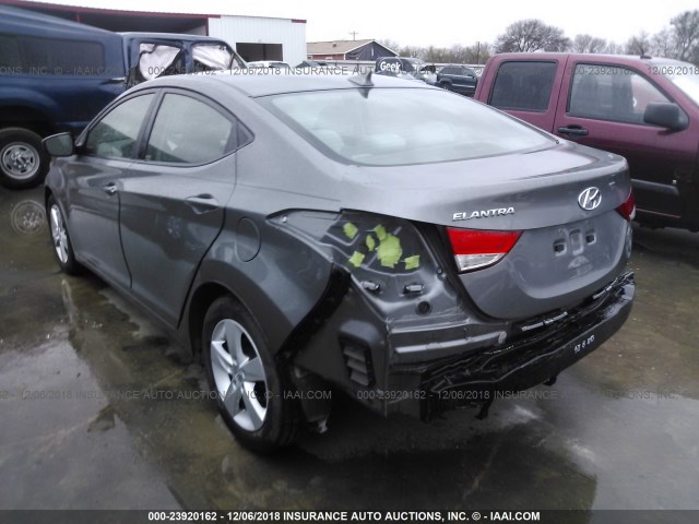 5NPDH4AE3DH232614 - 2013 HYUNDAI ELANTRA GLS/LIMITED GRAY photo 3