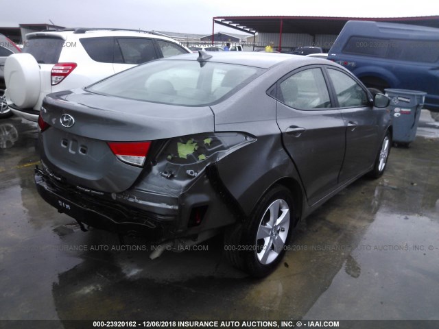 5NPDH4AE3DH232614 - 2013 HYUNDAI ELANTRA GLS/LIMITED GRAY photo 4