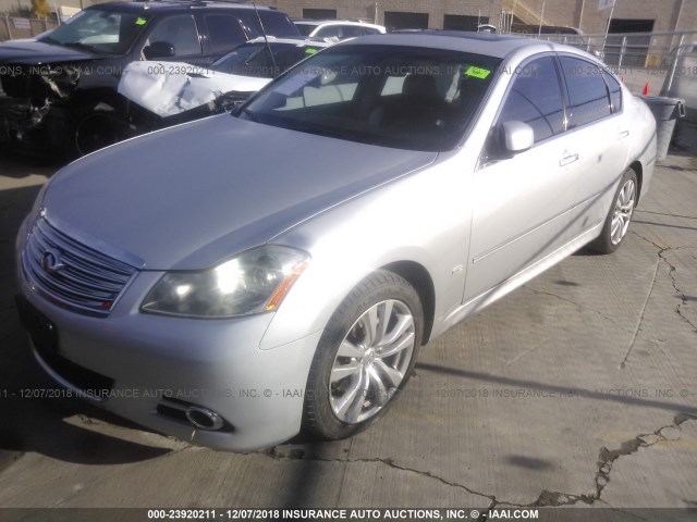 JNKCY01E49M800675 - 2009 INFINITI M35 SPORT SILVER photo 2