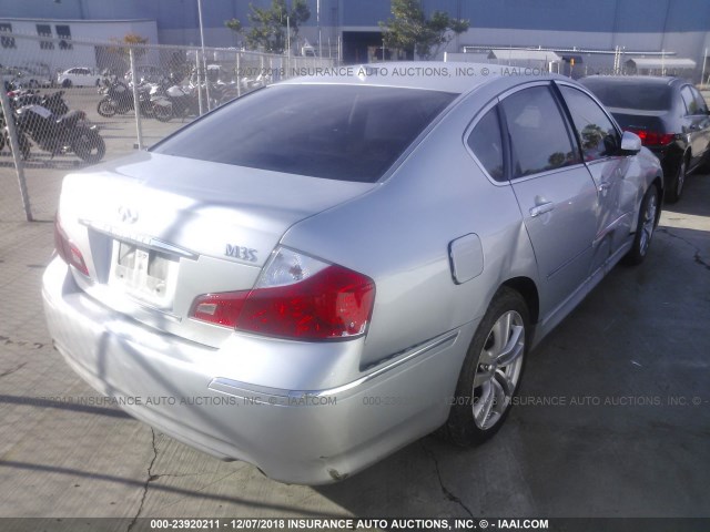 JNKCY01E49M800675 - 2009 INFINITI M35 SPORT SILVER photo 4