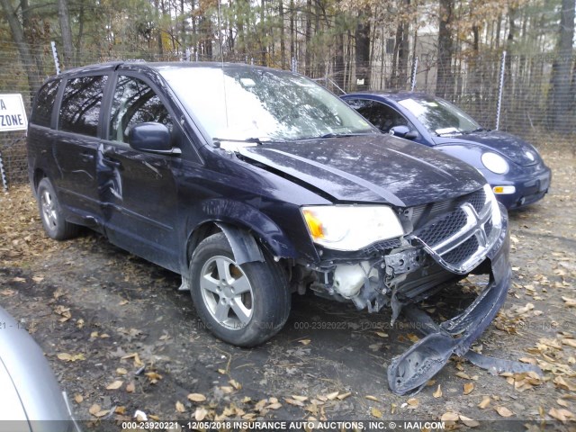 2D4RN3DGXBR742810 - 2011 DODGE GRAND CARAVAN MAINSTREET BLUE photo 1