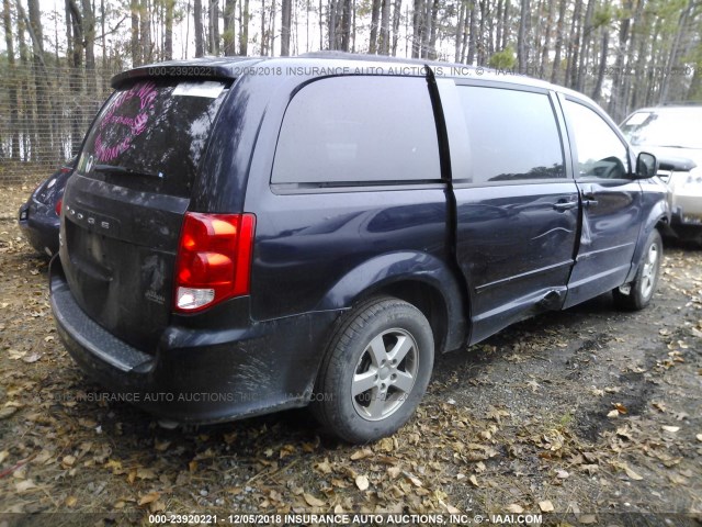 2D4RN3DGXBR742810 - 2011 DODGE GRAND CARAVAN MAINSTREET BLUE photo 4