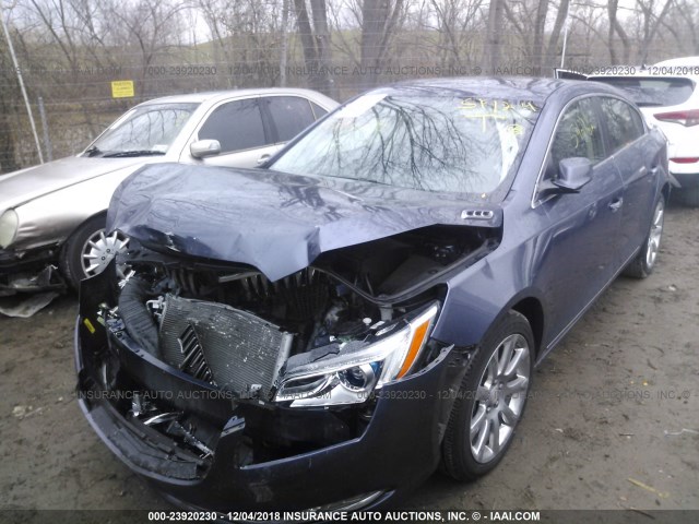 1G4GD5G34EF109903 - 2014 BUICK LACROSSE PREMIUM Dark Blue photo 2