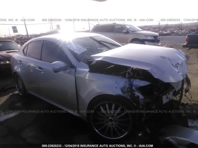 JTHBE262765007567 - 2006 LEXUS IS 350 SILVER photo 1