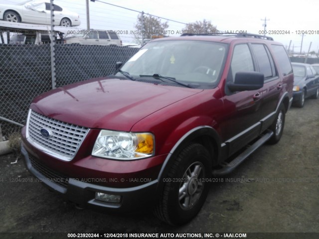 1FMFU16566LA47270 - 2006 FORD EXPEDITION XLT RED photo 2