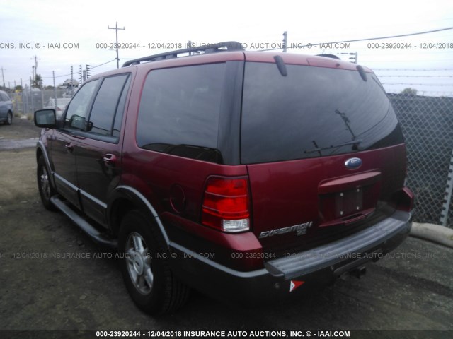 1FMFU16566LA47270 - 2006 FORD EXPEDITION XLT RED photo 3