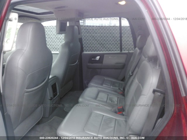 1FMFU16566LA47270 - 2006 FORD EXPEDITION XLT RED photo 8
