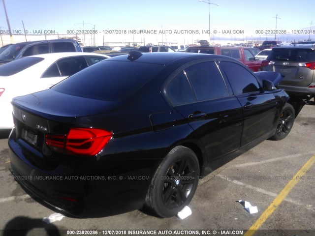 WBA8E9G52GNT43414 - 2016 BMW 328 I SULEV BLACK photo 4