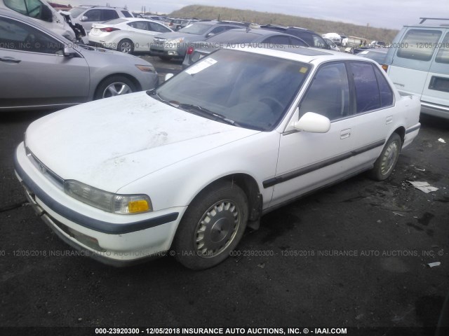 JHMCB7660MC078177 - 1991 HONDA ACCORD EX/EX-R WHITE photo 2