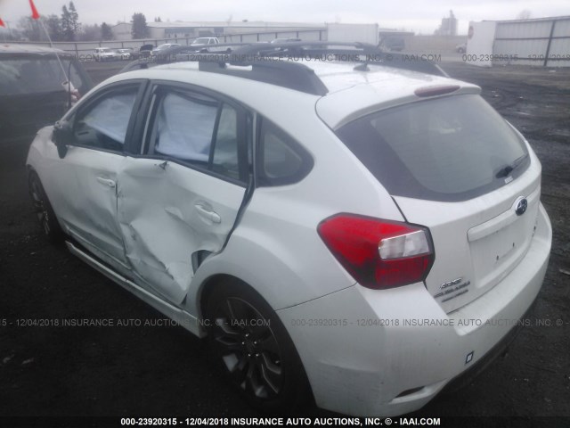 JF1GPAL62E8325523 - 2014 SUBARU IMPREZA SPORT PREMIUM WHITE photo 3