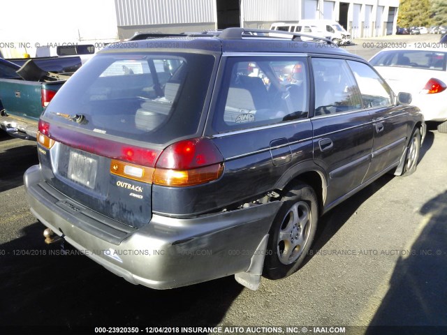 4S3BG6854X6605427 - 1999 SUBARU LEGACY OUTBACK/SSV/LIMITED/30TH BLUE photo 4