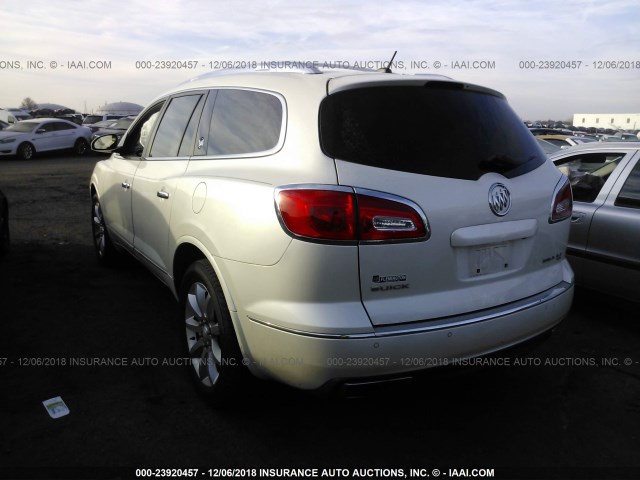 5GAKVCKD4EJ305385 - 2014 BUICK ENCLAVE WHITE photo 3