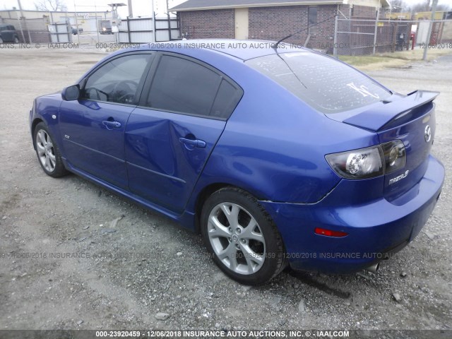 JM1BK323571624666 - 2007 MAZDA 3 S BLUE photo 3