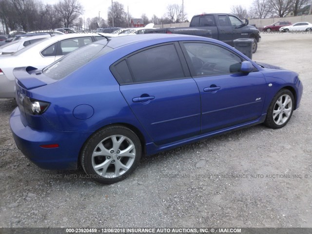 JM1BK323571624666 - 2007 MAZDA 3 S BLUE photo 4