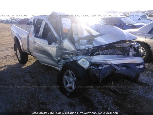 5TEWN72N84Z347837 - 2004 TOYOTA TACOMA XTRACAB SILVER photo 1