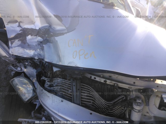 5TEWN72N84Z347837 - 2004 TOYOTA TACOMA XTRACAB SILVER photo 10