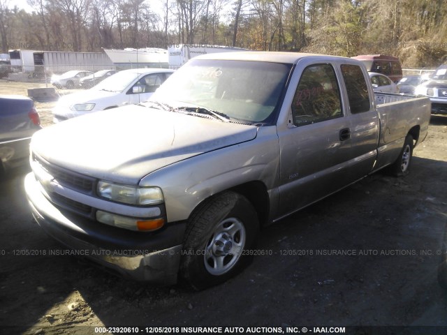 1GCEC19VXYE390735 - 2000 CHEVROLET SILVERADO C1500 GRAY photo 2