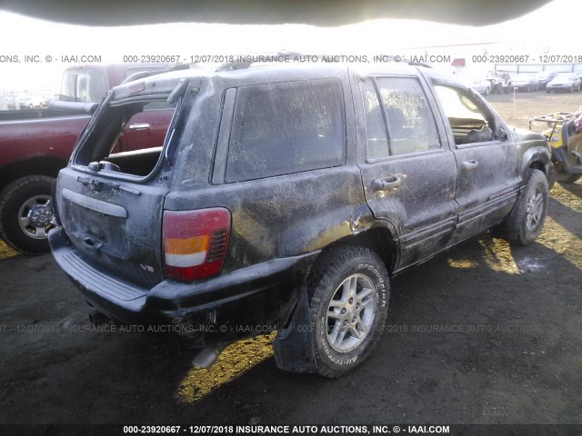 1J8GW48N84C262236 - 2004 JEEP GRAND CHEROKEE LAREDO/COLUMBIA/FREEDOM 黑色 照片 4