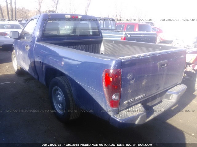 1GCCSBF94B8121854 - 2011 CHEVROLET COLORADO BLUE photo 3