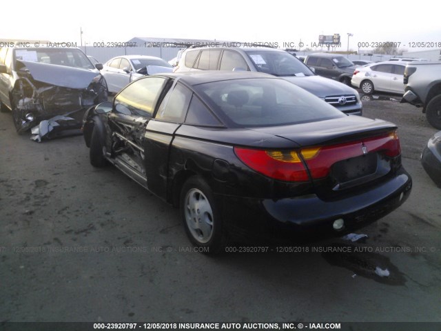 1G8ZY12782Z270215 - 2002 SATURN SC2 BLACK photo 3