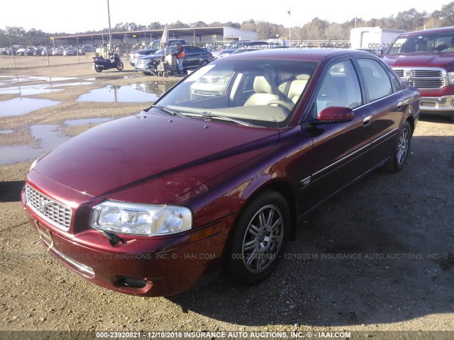 YV1TS592251412151 - 2005 VOLVO S80 2.5T RED photo 2