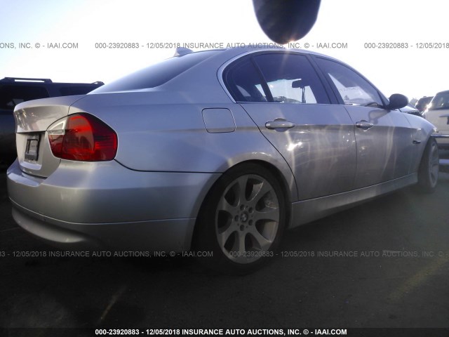 WBAVB33536AZ85502 - 2006 BMW 330 I SILVER photo 4