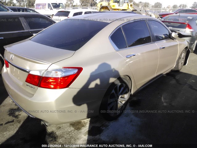 1HGCR2F59FA063698 - 2015 HONDA ACCORD SPORT GOLD photo 4