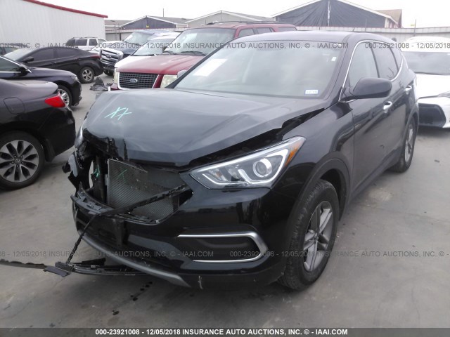 5XYZT3LB1JG552924 - 2018 HYUNDAI SANTA FE SPORT  BLACK photo 2