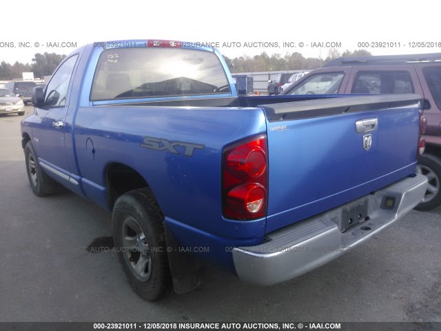 1D7HA16K38J211977 - 2008 DODGE RAM 1500 ST BLUE photo 3