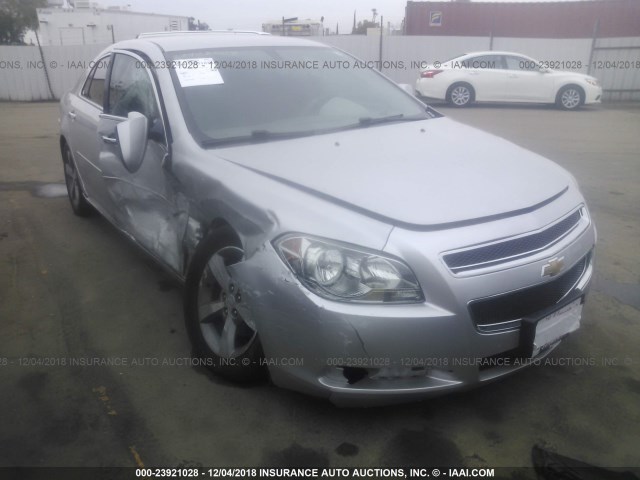 1G1ZC5E07CF393008 - 2012 CHEVROLET MALIBU 1LT SILVER photo 1