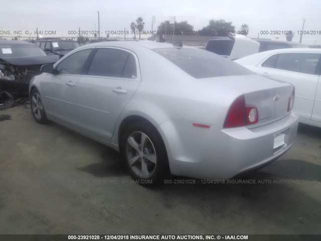 1G1ZC5E07CF393008 - 2012 CHEVROLET MALIBU 1LT SILVER photo 3