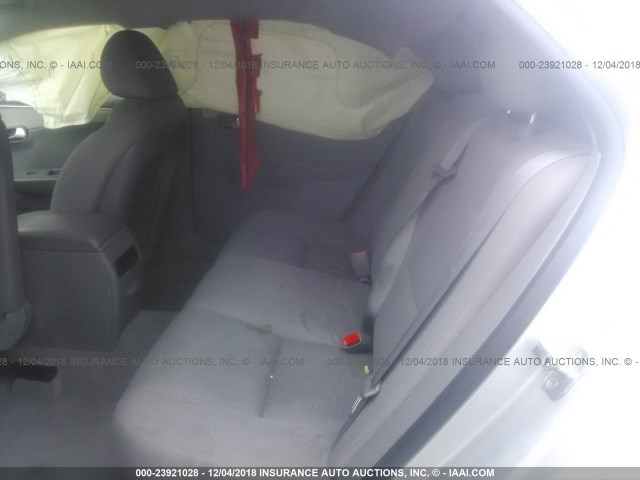 1G1ZC5E07CF393008 - 2012 CHEVROLET MALIBU 1LT SILVER photo 8