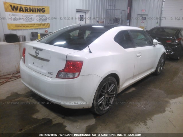 JTKJF5C71C3043329 - 2012 TOYOTA SCION TC WHITE photo 4